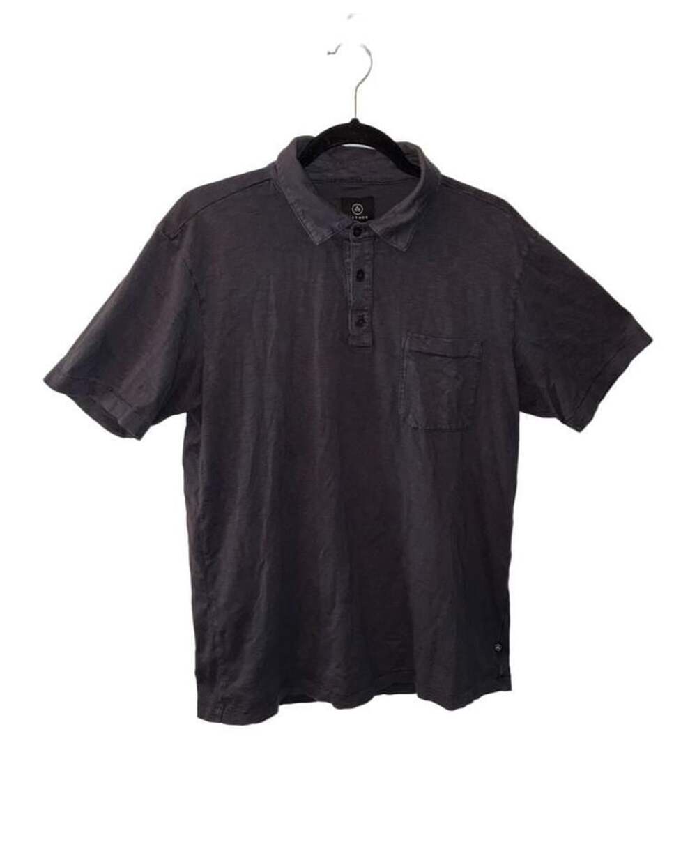 Aether Men's Charcoal Grey 100% Supima Cotton Short Sleeve Pocket Polo Shirt Siz